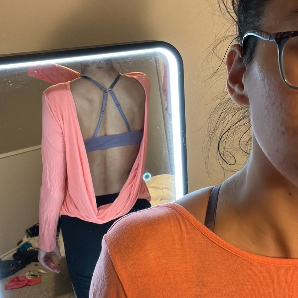 Long sleeve open back